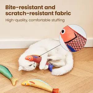 3 Pack Cat Catnip Toys, Crinkle Sound, Soft and Durable, Interactive Kitten Kicker for Indoor Kitty Exercise 9.4 Inches for All Breeds,Car Interior Accessories
