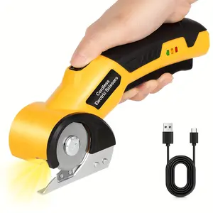 Wireless electric scissors, with automatic fabric cutting system - USB rechargeable, can be used for clothing, cardboard, carpet, artificial leather - Industrial-grade tool, sturdy and durable design, suitable for DIY enthusiasts