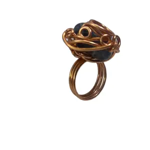 Sodalite Copper Ring