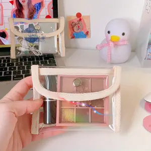 Coin Wallet Transparent Fashion Cute Portable Bus Card Bag Student Girl Lady Perfect Gift