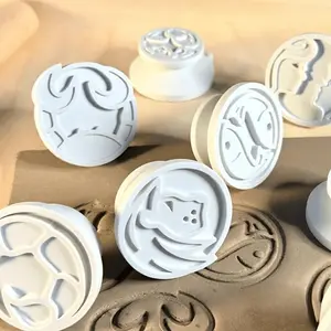 12pcs Constellation Themed Pattern Stamps Set, Ideal for Projects, Perfect Birthday Gifts, Holiday Craft Supplies, Creative Art Stamps, High-Quality Clay Stamps, Pottery Creative Tools for Enthusiasts