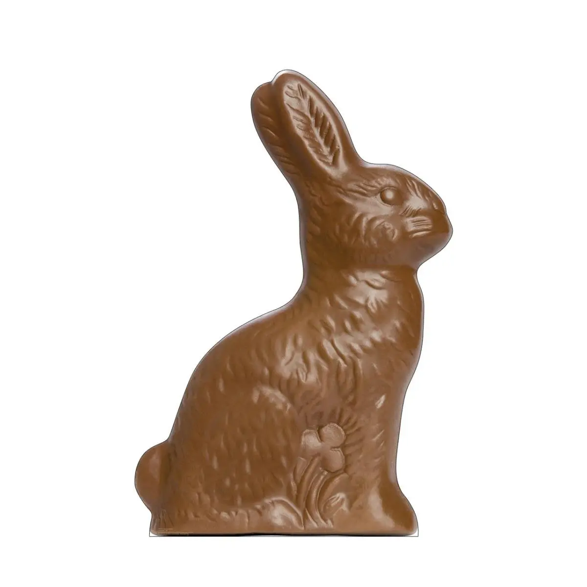 65x44 in Chocolate Easter Bunny Cardboard Cutout with Stand, Party Decorative Home Supplies Photo-Worthy Decor Piece