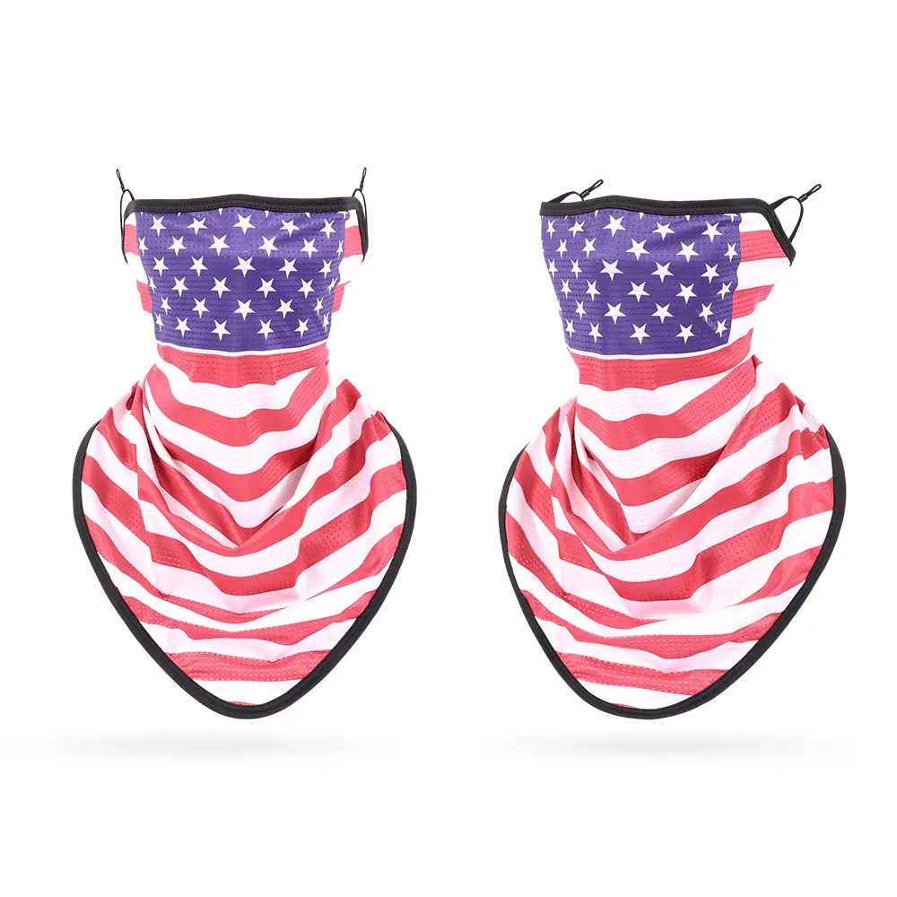 Short and medium star American flag