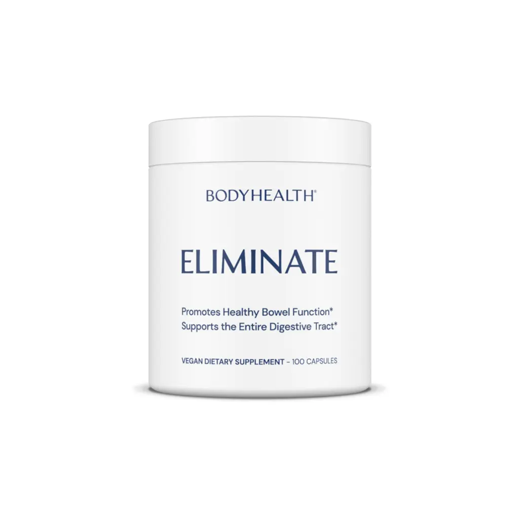 BODYHEALTH Eliminate Edible Dietary Supplement - Natural, Dairy-Free, Non-GMO Herbal Formula with 15 Traditional Herbs & Trace Minerals for Healthy Bowel Movements, Detox Support, Sugar Free