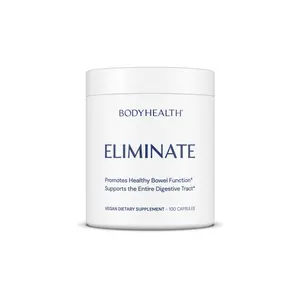 BODYHEALTH Eliminate Edible Dietary Supplement - Natural, Dairy-Free, Non-GMO Herbal Formula with 15 Traditional Herbs & Trace Minerals for Healthy Bowel Movements & Detox - Healthcare Nutrition Aid