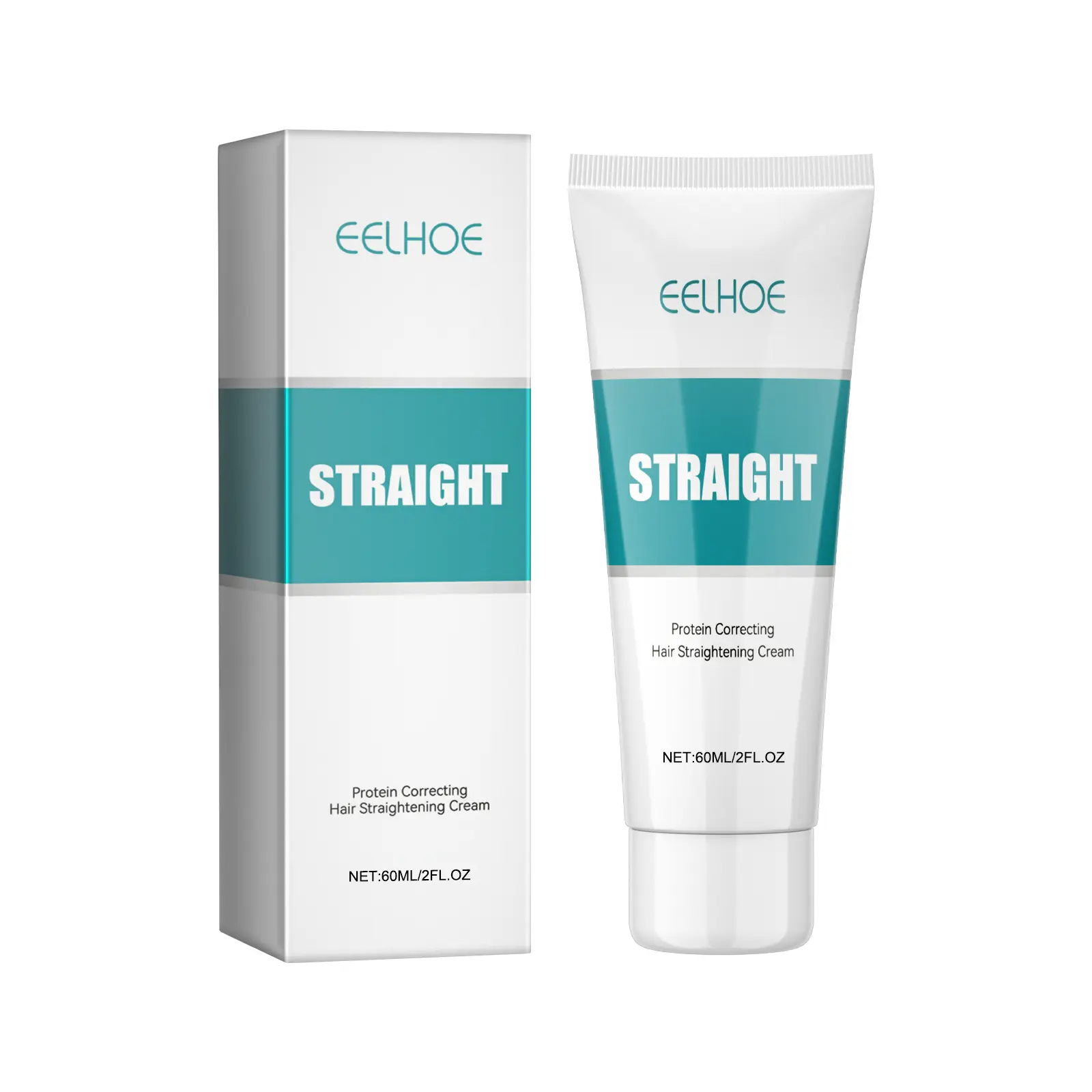 Eelhoe Protein Correction Straight Hair Cream Smoothing Manic Repair Split Damaged Hair Straight Hair without Pulling Neck Cream