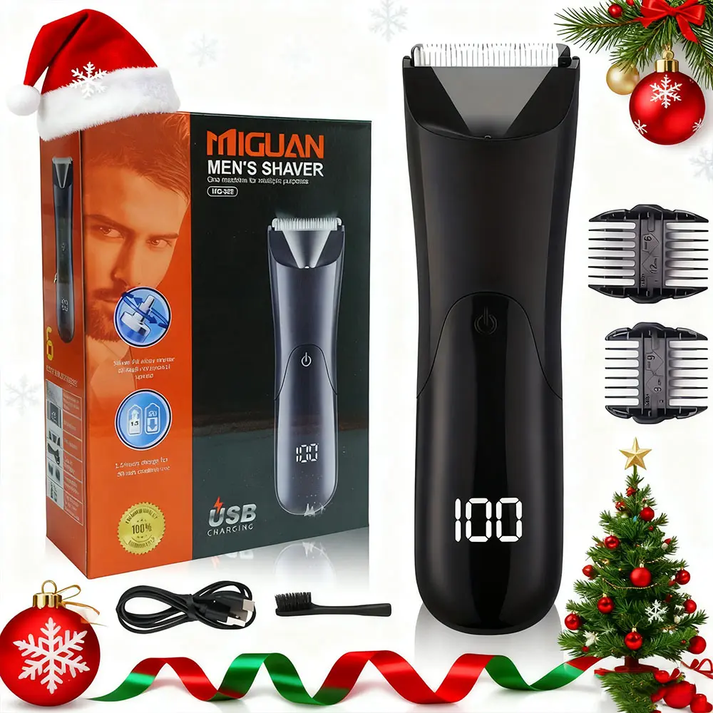 Electric, 1 Box USB Rechargeable Men's Grooming High Quality Body Hair Trimmer & Accessories, Body Hair Trimming, Perfect Gift Idea for Men, Designed for Male Grooming