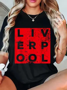 100% Cotton Cool Retro Grunge Vintage look Liverpool shirt gift T-Shirt