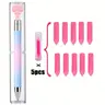 Luxury Diamond Painting Nail Art Tool Set with Self-Adhesive Beads, Gem Picks and Replaceable Wax Sticks, 6 Counts, Diamond Art Tools, DIY Set