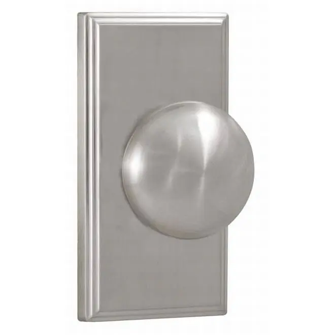 Weslock 03710ININSL20 Impresa Woodward Aesthetic Privacy Cylindrical Door Lock - Brass, Dead Bolt, Adjustable Latch, Full Lip Strike, Concealed Installation Screws, Satin Nickel, Cylindrical Locks, Door Locks