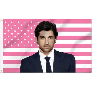 3x5 Ft Patrick Decorative Dempsey Flag   for Outdoor Indoor, Wall Hanging Room Decor Tapestry, College Dorm Room Porch Outside Decorations Patricka