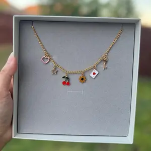 Fizzluxe Charms Fall Inspired Charm Necklace - Perfect for Any Occasion