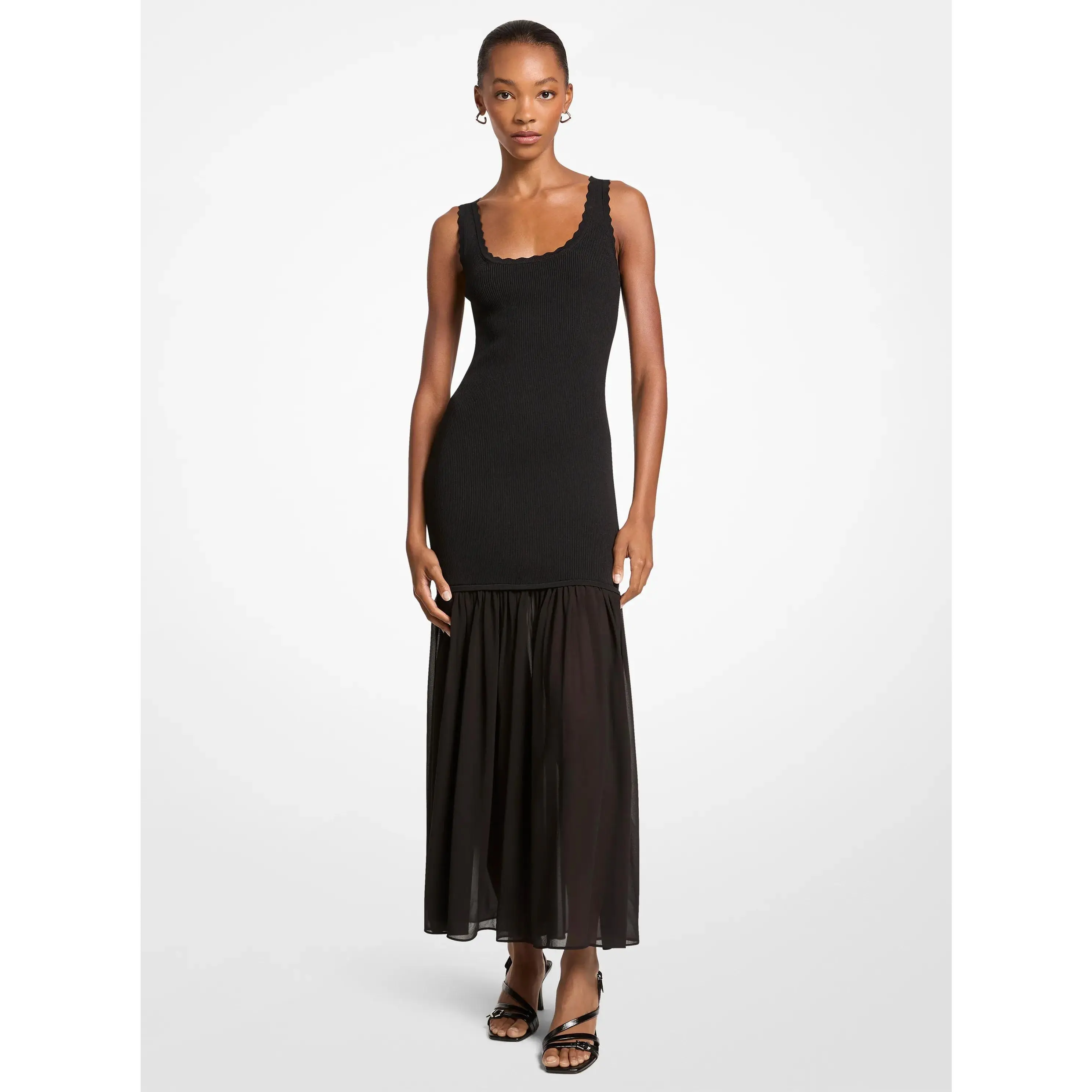 Stretch Viscose Tank Dress