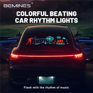 Car Rear Window Modified Led Atmosphere Lights, Sound Control Music Rhythm Lights, Modified Interior Decorative Lights