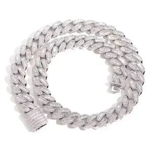 9011 Full Iced Link Chain Heavy-Duty Hip Hop Jewelry for Daily Wear Trendsetter's Essential Streetwear Chain