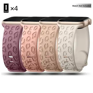 Fashion Watch Band, Soft Silicone Watch Band for Women & Men, Personalized Smart Watch Bands, Wearable Accessories Compatible with Apple Watch Device Series 9 8 7 6 5 4 3 2 1 SE, Gifts for Girl, Smartwatch Strap