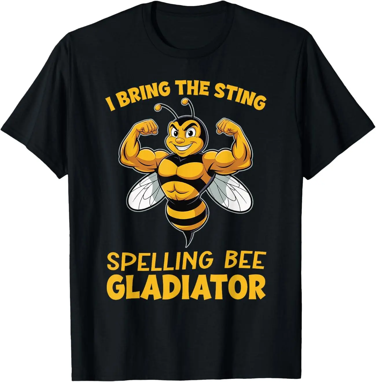 100% Premium Cotton graphic tees Spelling Bee for Boys T-Shirt