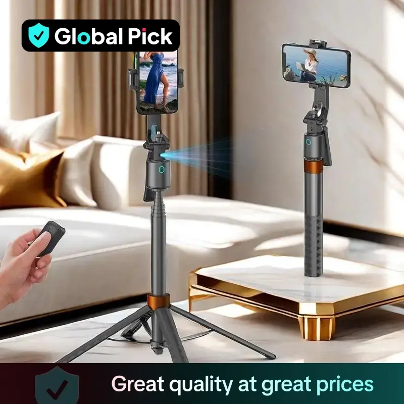 Smart Face Tracking Tripod, 360 Degree Rotatable Video Blog & Live Broadcast Selfie Stick, Anti-shake Stabilizer for Video Blog & Mobile Phone Photogr