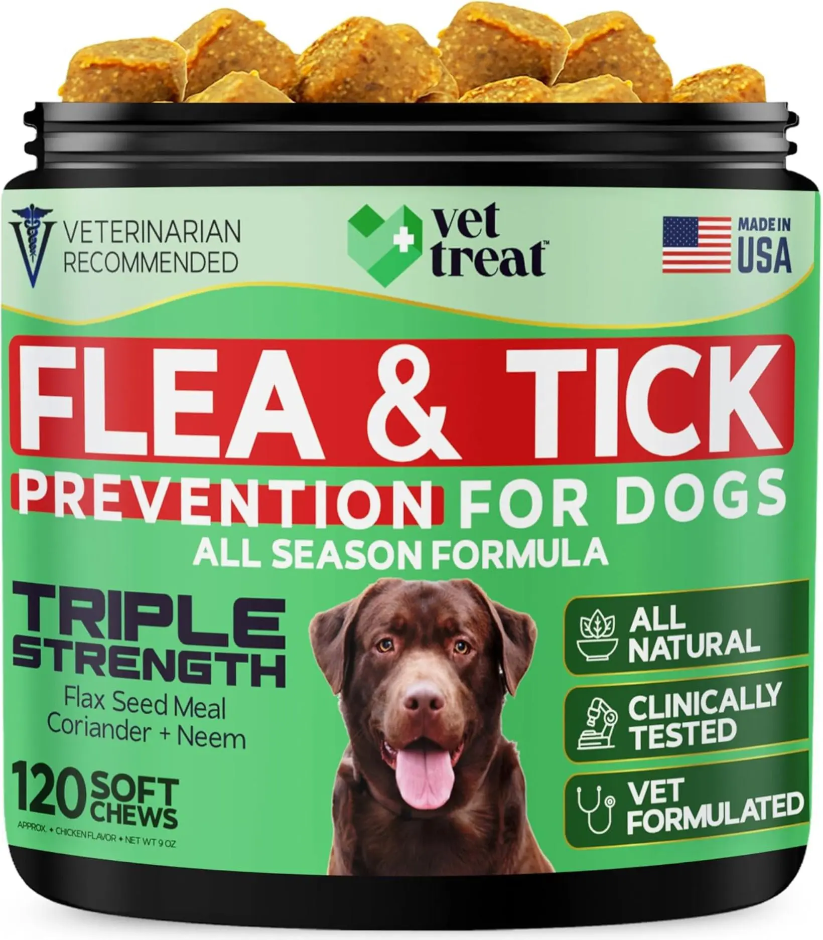 Flea and Tick Prevention for Dogs - 120 Chews Flea and Tick Prevention for Dogs - 120 Chews