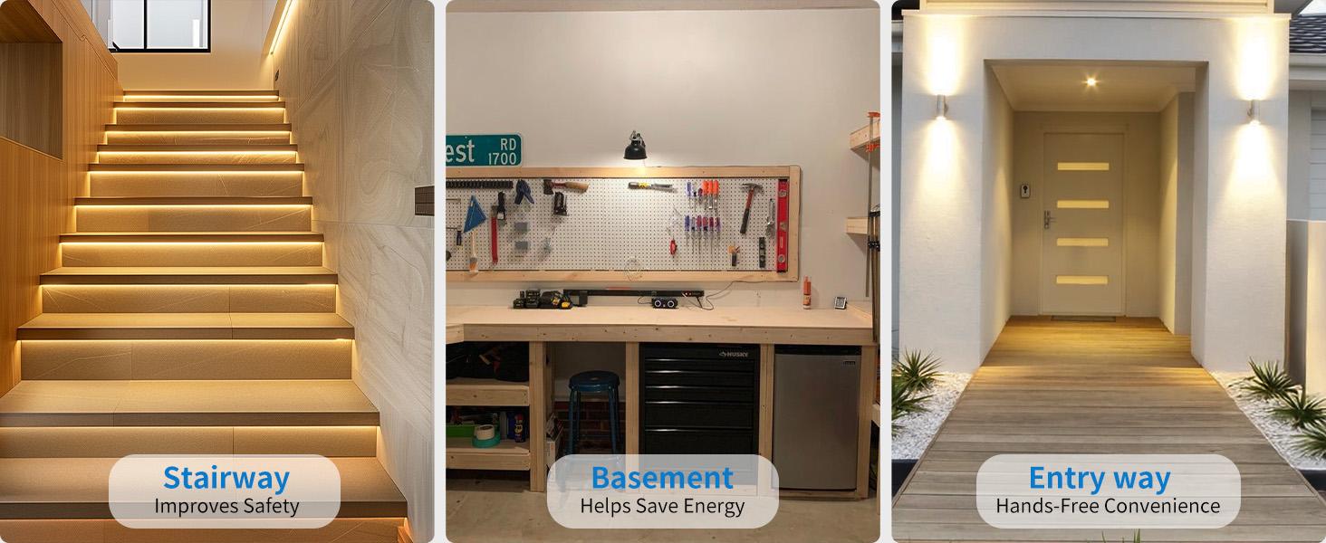 Wireless Motion Sensor Outlet with Timer, Plug-N-Play PIR Motion Activated Switch, Indoor Motion Detector for Lights & Exhaust Fan (110V-120V) of Bathroom, Garage, Laundry Room