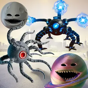 The Moon Wakes Up Figure  3D Printed Joint-movable Subnautica Bloop Gran Maja Sea Eater Monster Toy Figurine Desk Decor Ornament