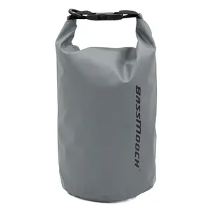 BassMooch Johnson Dry Bag 5 - 5 Liter Waterproof PVC Dry Bag with Welded Seams & Durable Clips for Kayaking, Boating & Hiking