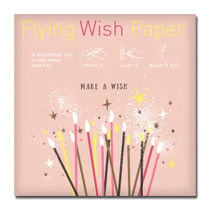 Flying Wish Paper WISH-MAKING KITS – Interactive Premium Wish-Making Kit Celebration Gift for Birthdays, Parties, and Special Meaningful Transformative Keepsake Moments