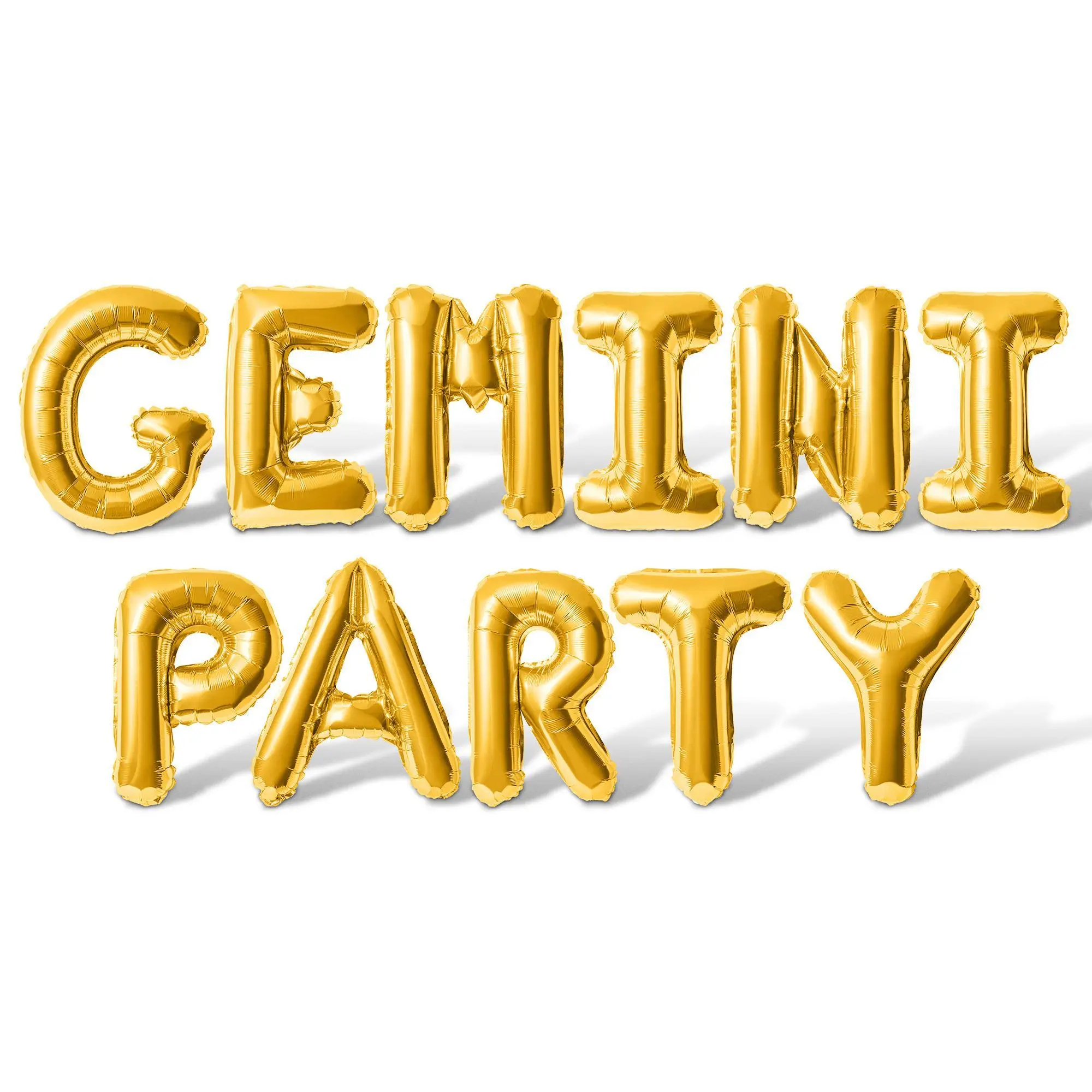 Letter Balloons - GEMINI PARTY 16" Inch Alphabet Letters Foil Mylar Balloon Gemini Birthday Party Banner