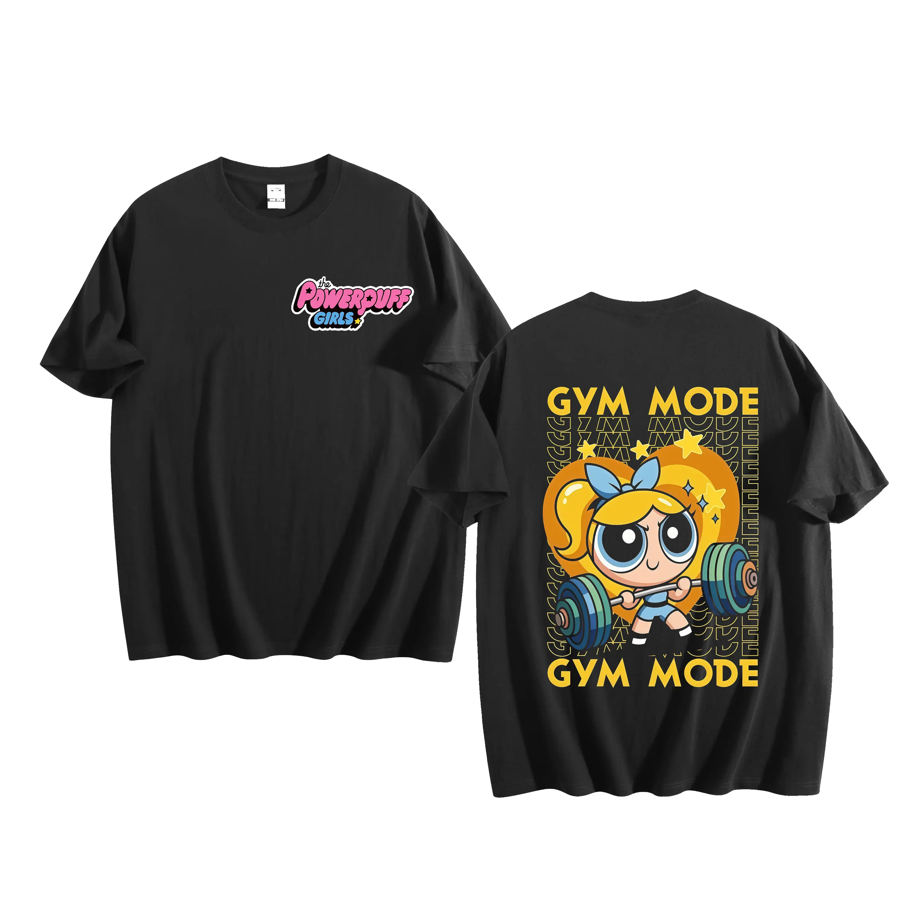 The Powerpuff Girls Bubbles Graphic Tee – Y2K Nostalgia Cartoon Streetwear Oversized T Shirt For Her BFF Birthday Party Mom May 10th Dad June 21st 2026 Spring Weekend Festival Casual Fit
