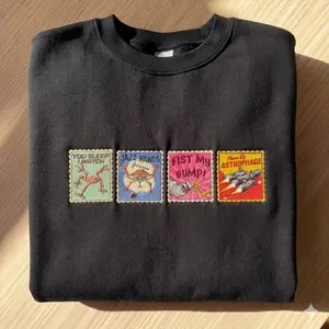 Grumpy Alien Sweatshirt  | Cozy Space Nerd Outfit