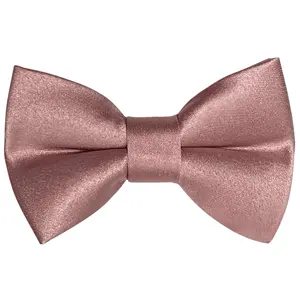 Satin Rose Gold Bow Tie