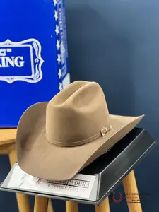 RODEO KING 1000X TOP HAND TAN BELLY FELT HAT