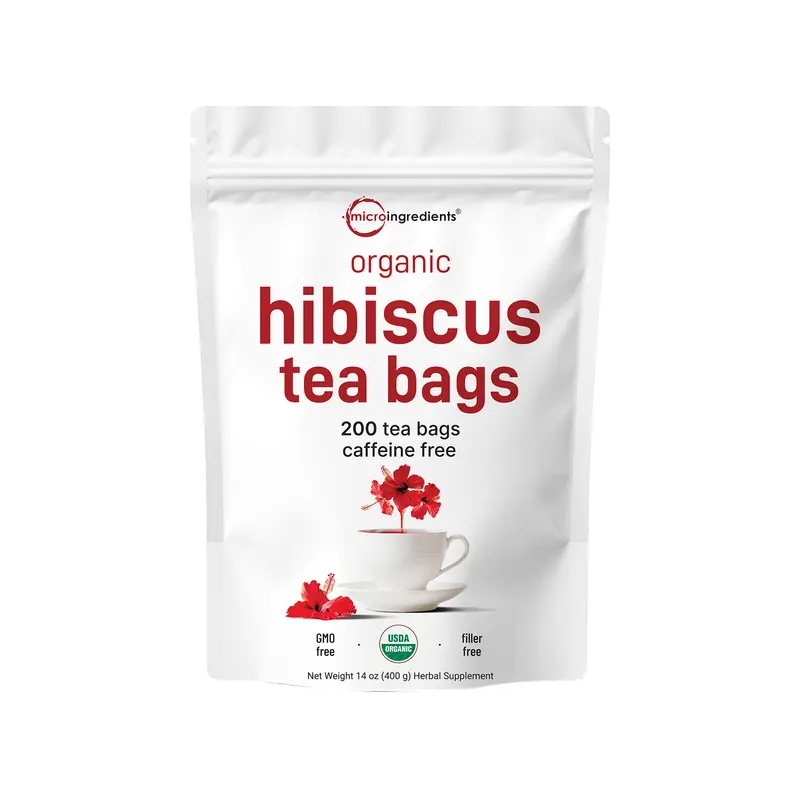 Micro Ingredients Organic Hibiscus Tea, 200 Tea Bags