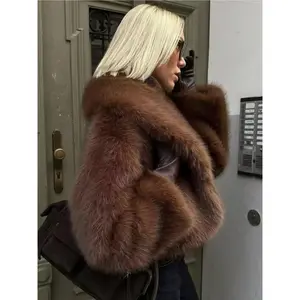 Women’s Faux Fur Short Coat, Warm Loose Fit Winter Jacket, Luxurious Look, New Fashion Trendy Design, Perfect for Cold Weather