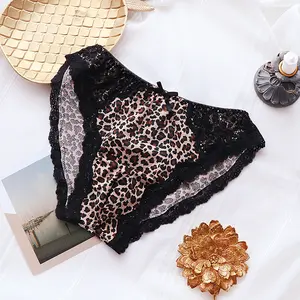 Men's Underwear U Convex Bag Hip Sexy Leopard Print Bikini Men's Briefs Comfortable Breathable Male Panties Sexy Lingerie Elastic Menswear