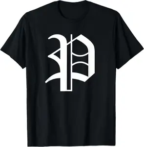 Old English Letter P T-Shirt