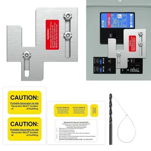 Generator Interlock Kit Compatible with  Cutler Hammer BR Series 150 and 200 Amp Panels, Generator Horizontal Electrical Interlock Kit, 1 7/16-1 1/4 Inches Spacing Between Main and N Breaker
