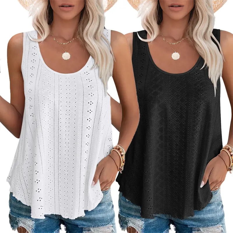 Round neck-Black and White