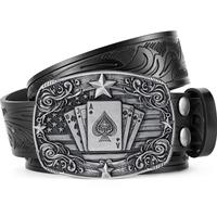 Silvery Poker Card/Black Belt