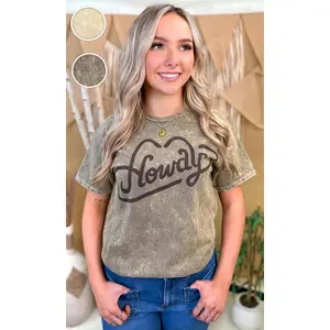 Howdy Mineral Washed Graphic T-Shirt