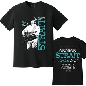 Comfort Colors George Strait Spring 2026 Tour T-Shirt, Country Music Concert Tee, Vintage Cowboy Graphic Shirt