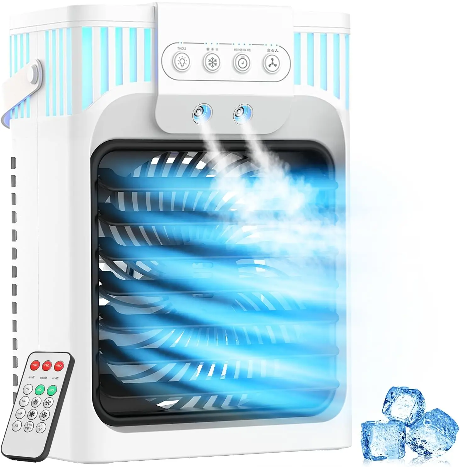 Small Fan AC, Portable Air Conditioner, Air Conditioner Portable, Personal Small Mini Air Conditioner Air Cooler for Room Bedroom