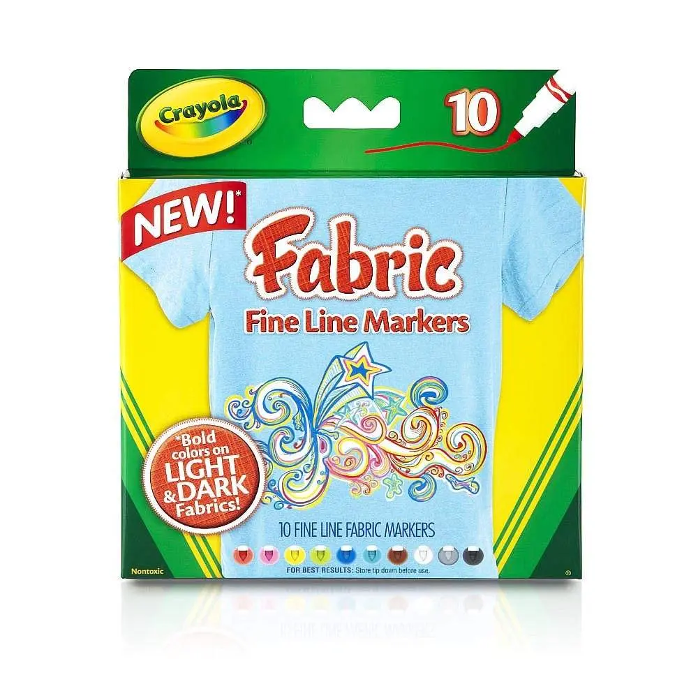 Crayola® Fabric Markers (Fine Line) Crayola® Fabric Markers (Fine Line)