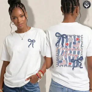 American Honey Coquette 4th Of July T Shirt,Girly Memorial Day T Shirt, Vintage Usa T Shirt,Independence Day T Shirt, Land Of The Free,Merica 4th Of July T Shirt, 4th Of July OutfitsFor Women, 4th Of July, 4th Of July Shirt, 4th OfJuly Shirt Unisex..