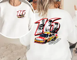Greg Biffle NASCAR No.16 T-Shirt, Vintage Racing Legend Graphic Tee, Iconic Ford Motorsport Shirt, Classic Driver Fan Apparel, Unisex Streetwear