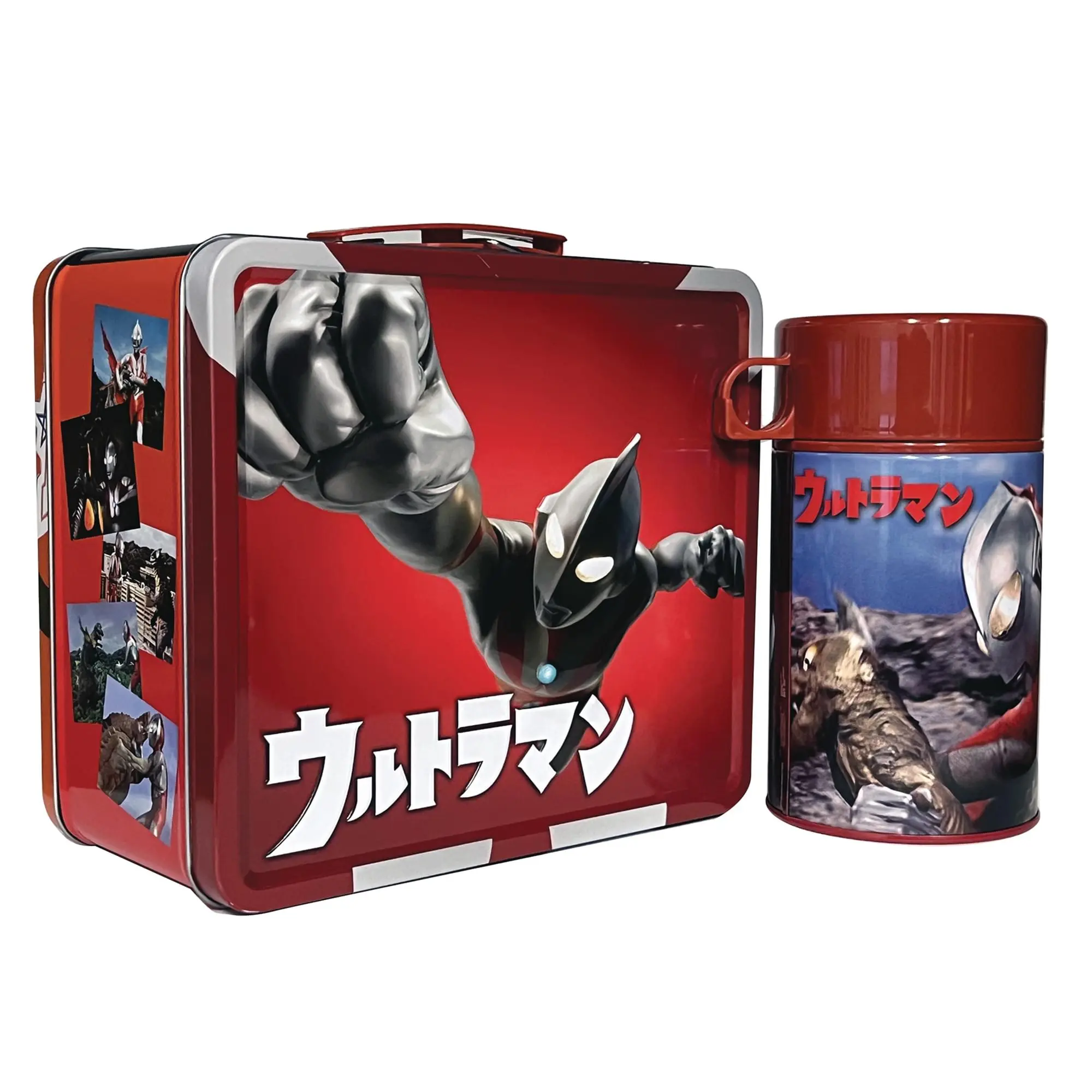 Tin Titans Ultraman Retro Metal Lunchbox and Water Bottle