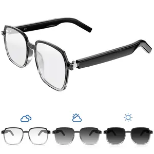 Oversized Frames Smart Bluetooth Glasses Sunglasses Listen to Music Answer Calls Sound Quality Upgrade Water Proof Multifunction Open Ear Speaker System