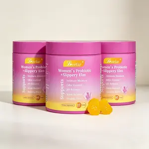 LEEFAR Her Juicy Feminine Probiotics Gummies- All in One Solution with Slippery Elm and Prebiotics&Lactobacillus Probiotic Blend for Women’s pH Balance and Dryness - Hawaiian Pineapple Gummies 60 Count probiotics women