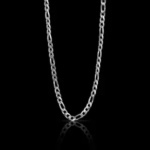 Stainless Steel Figaro Chain Necklace6MM cross  high quality whimsical rhinestone  gold-plated round dainty hip hop locket cubic zirconia   chunky Crucifix Necklace adjustable neck lace Bubble pendant design Oversize letter pendant necklace vintage jesus