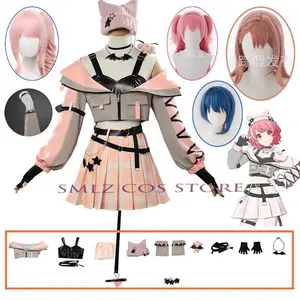 Anime PJSK Cosplay MORE MORE JUMP Costume Hanasato Minori Momoi Airi Hinomori Shizuku Little Devil Universal Uniform Dress Girl